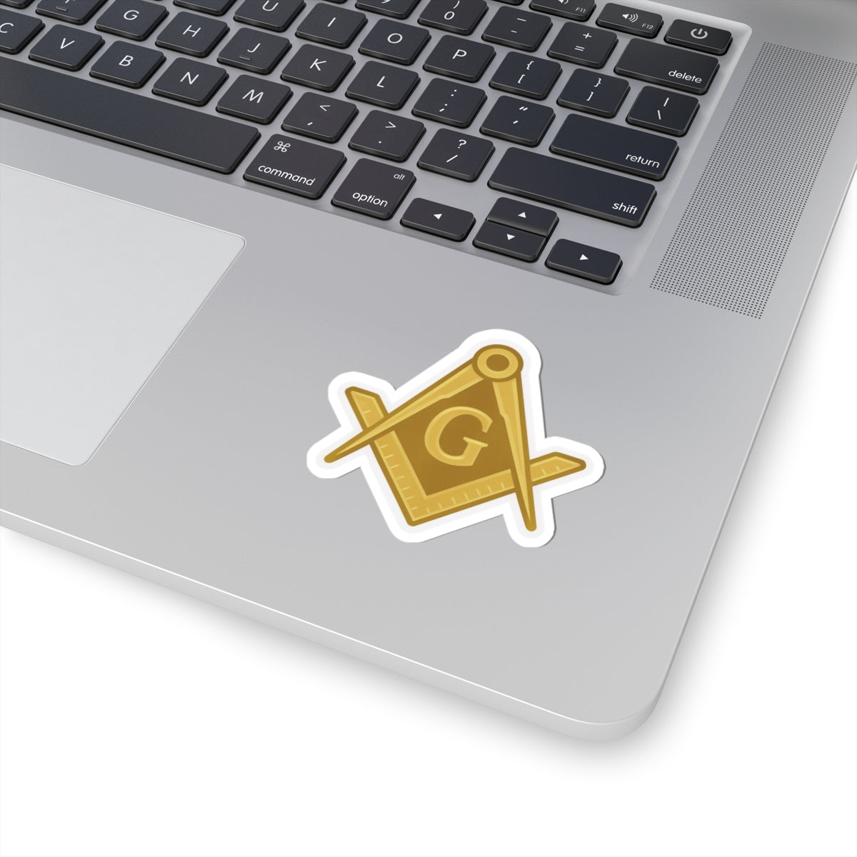 Master Mason Blue Lodge Sticker Decal - Kiss-Cut All Gold - Bricks Masons