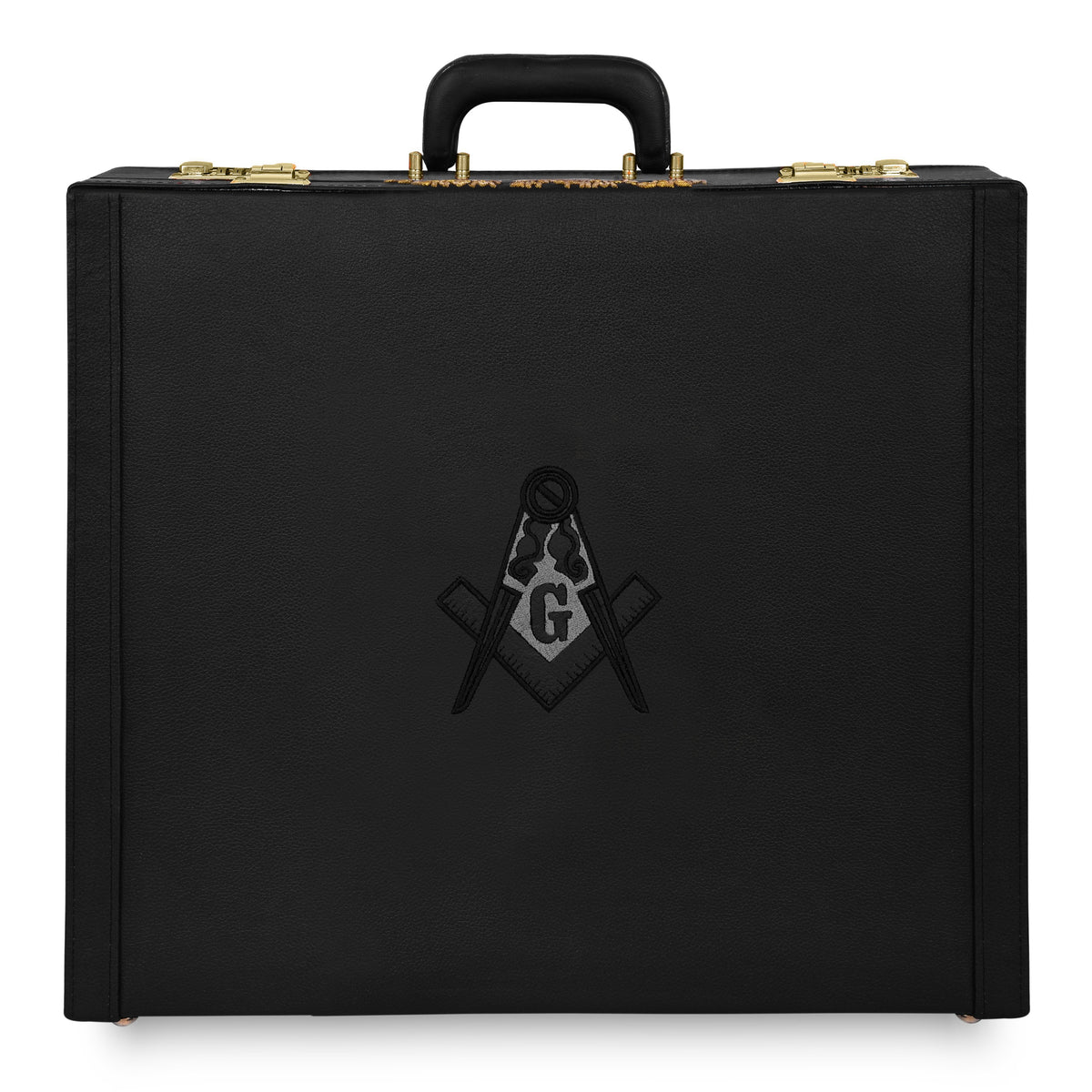 Master Mason Blue Lodge Apron Case - Hand Embroidery Personalization Various Sizes & Materials - Bricks Masons