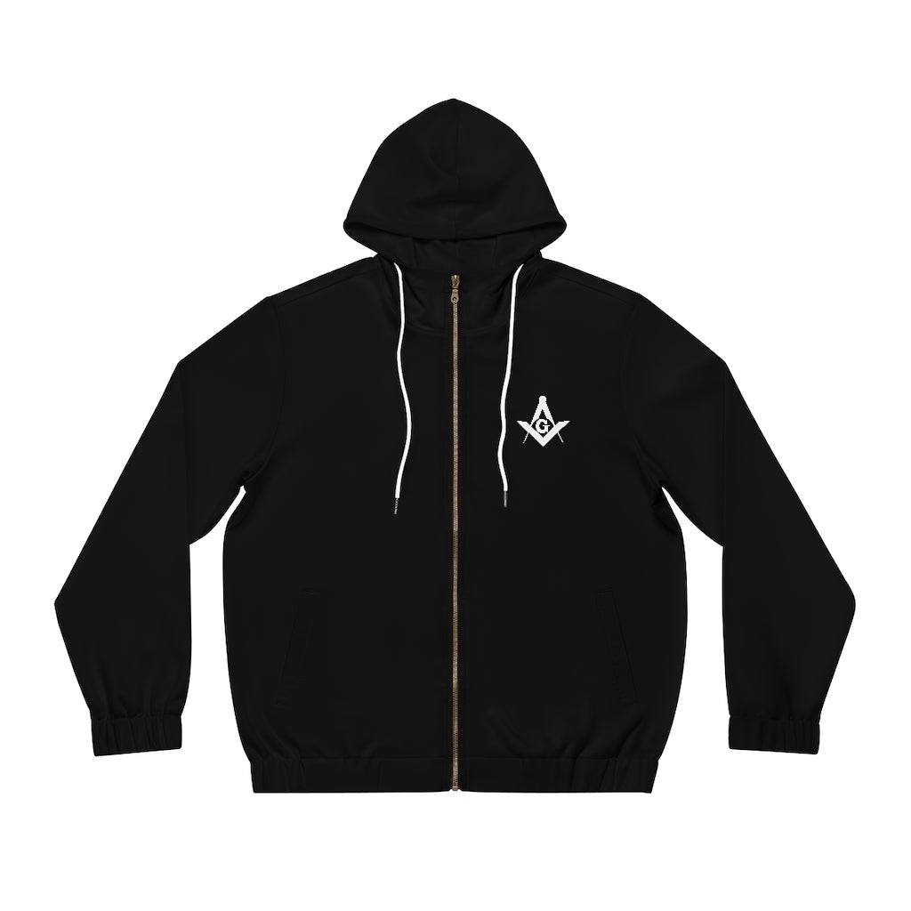 Master Mason Blue Lodge Hoodie - Black with Square & Compass G - Bricks Masons