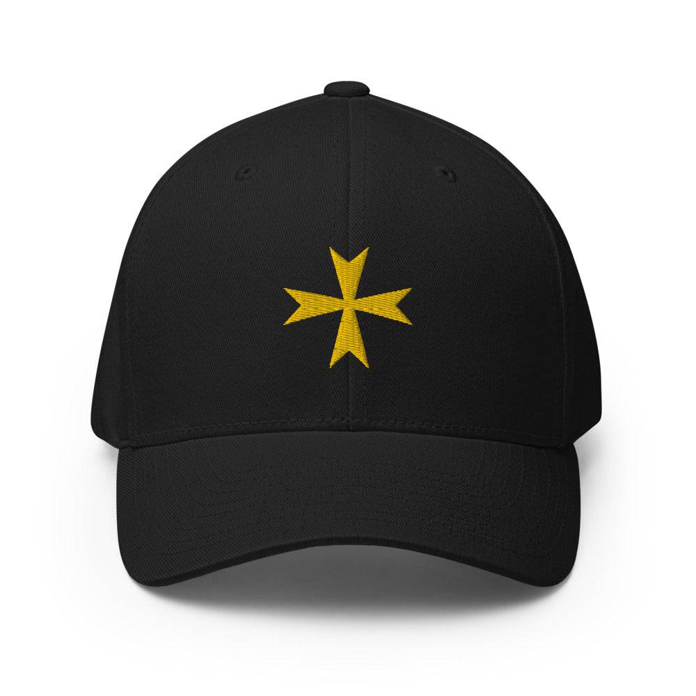 Order Of Malta Baseball Cap - Golden Embroidery - Bricks Masons