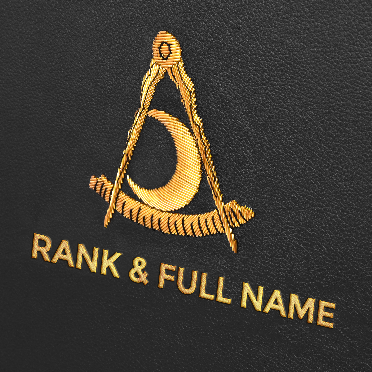 Past District Deputy Grand Master Blue Lodge Apron Case - Hand Embroidery Personalization Various Sizes & Materials - Bricks Masons