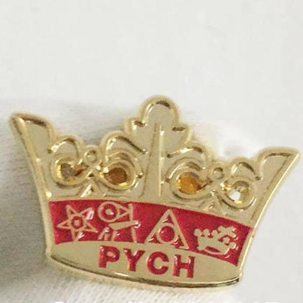 PYCH Lapel Pin - Golden Crown - Bricks Masons