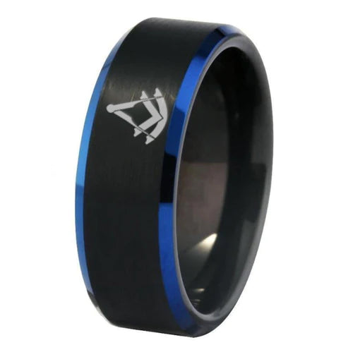 Past Master Blue Lodge Ring - Black Stone Color - Bricks Masons