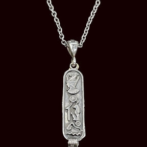 Egyptian Cartridge Pendant in Silver 3.5 x 0.8 cm 3.5 g Art 1000 - Bricks Masons