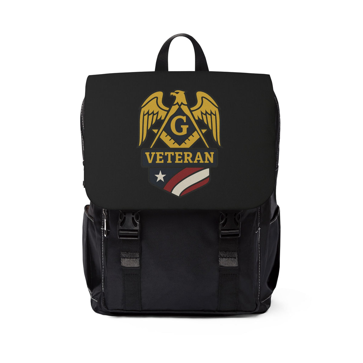 Master Mason Blue Lodge Backpack - Veteran Mason Square & Compass G - Bricks Masons