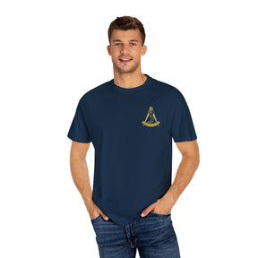 District Deputy Grand Master Blue Lodge T-Shirt - Garment-Dyed Tee - Bricks Masons