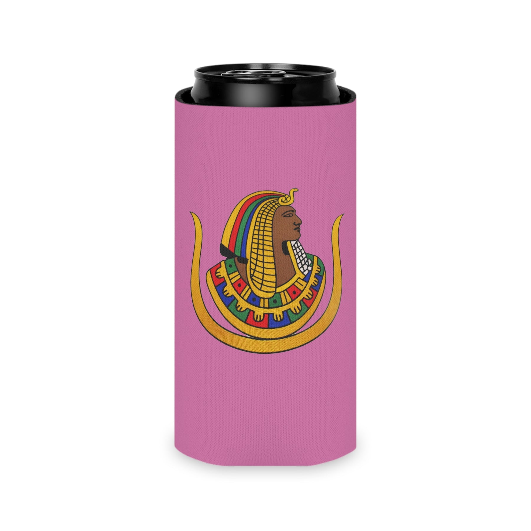 DOI Can Cooler - Pink Polyester Exterior - Bricks Masons