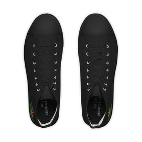 Allied Masonic Degrees Sneaker - High Top Black & White AMD Emblem - Bricks Masons