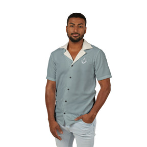 Men's Hawaiian Camp Shirt (AOP) - Bricks Masons