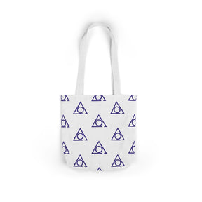 LOCOP Tote Bag - White & Purple Polyester - Bricks Masons