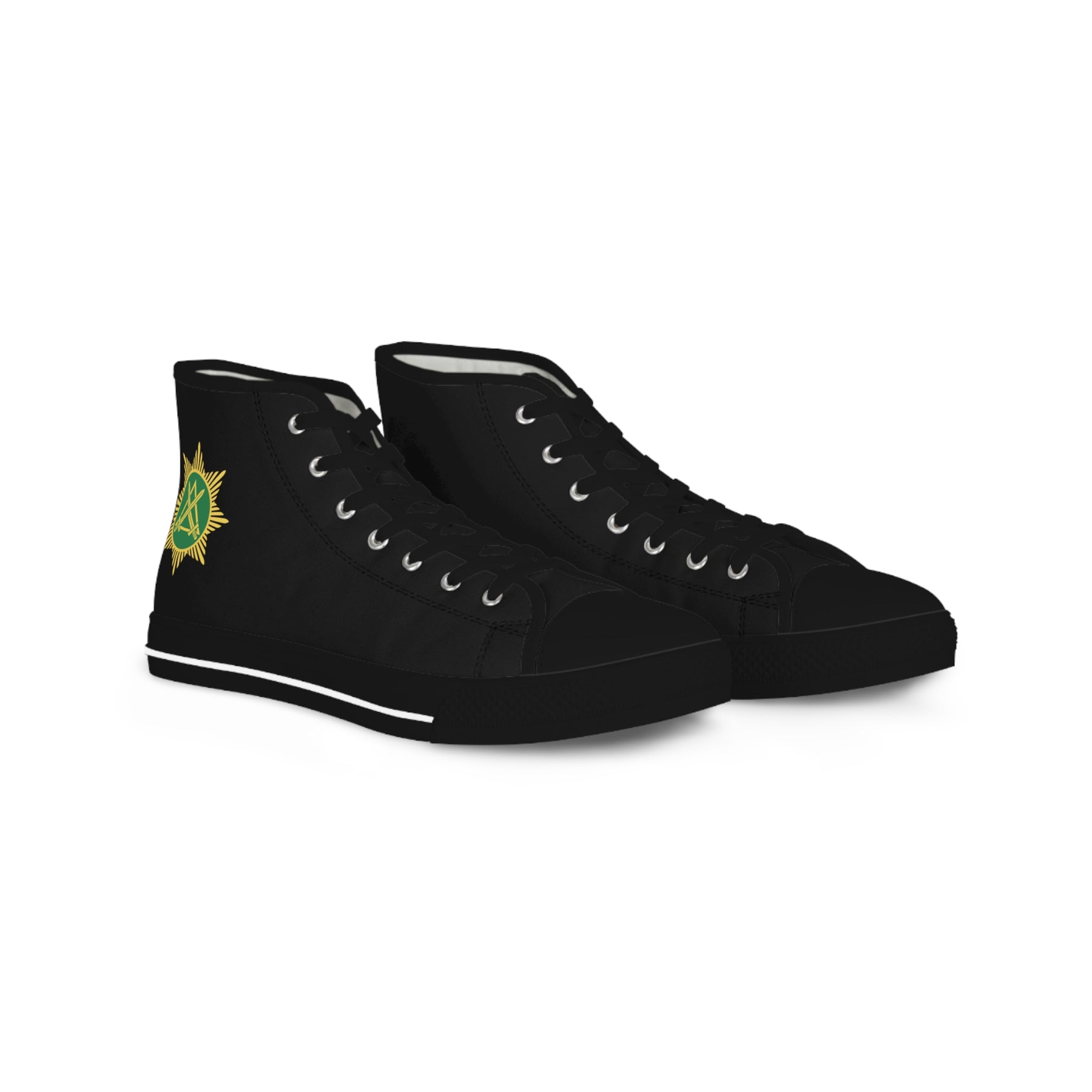 Knight Masons Sneaker - High Top Black & White - Bricks Masons
