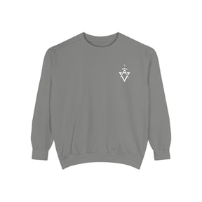 Allied Masonic Degrees Sweatshirt - Embroidered White AMD Emblem - Bricks Masons