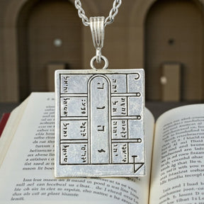 Wiccan Pendant First Pentacle consecrated to the Moon Silver 4.5 cm 18 g 44 Seals of Solomon Art 117 - Bricks Masons