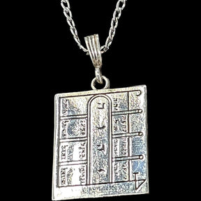 Wiccan Pendant First Pentacle consecrated to the Moon Silver 4.5 cm 18 g 44 Seals of Solomon Art 117 - Bricks Masons