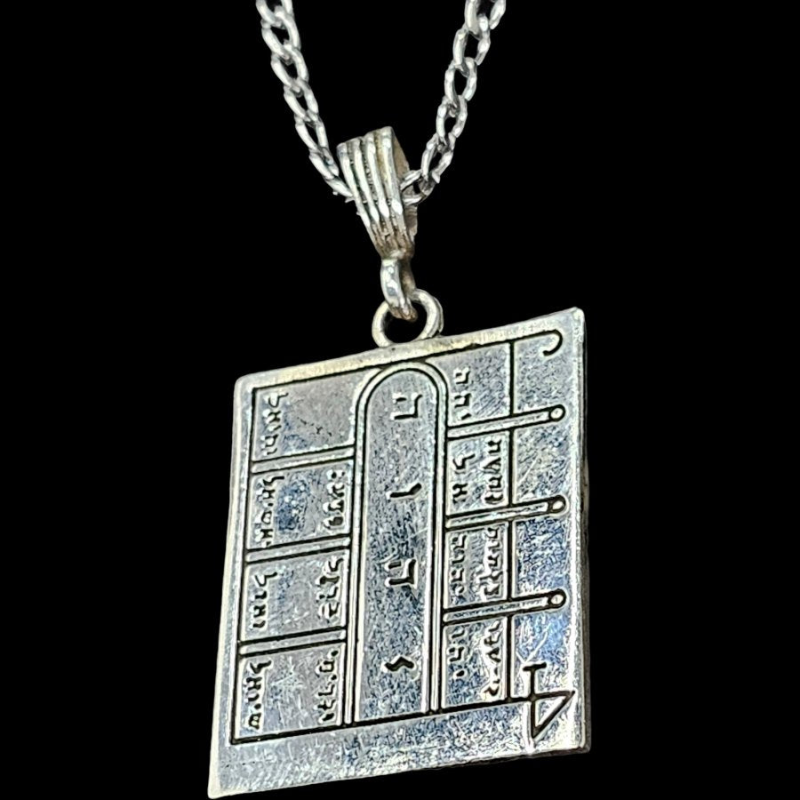 Wiccan Pendant First Pentacle consecrated to the Moon Silver 4.5 cm 18 g 44 Seals of Solomon Art 117 - Bricks Masons