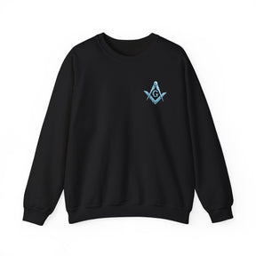 Master Mason Blue Lodge Sweatshirt - Frosty Square & Compass G Design