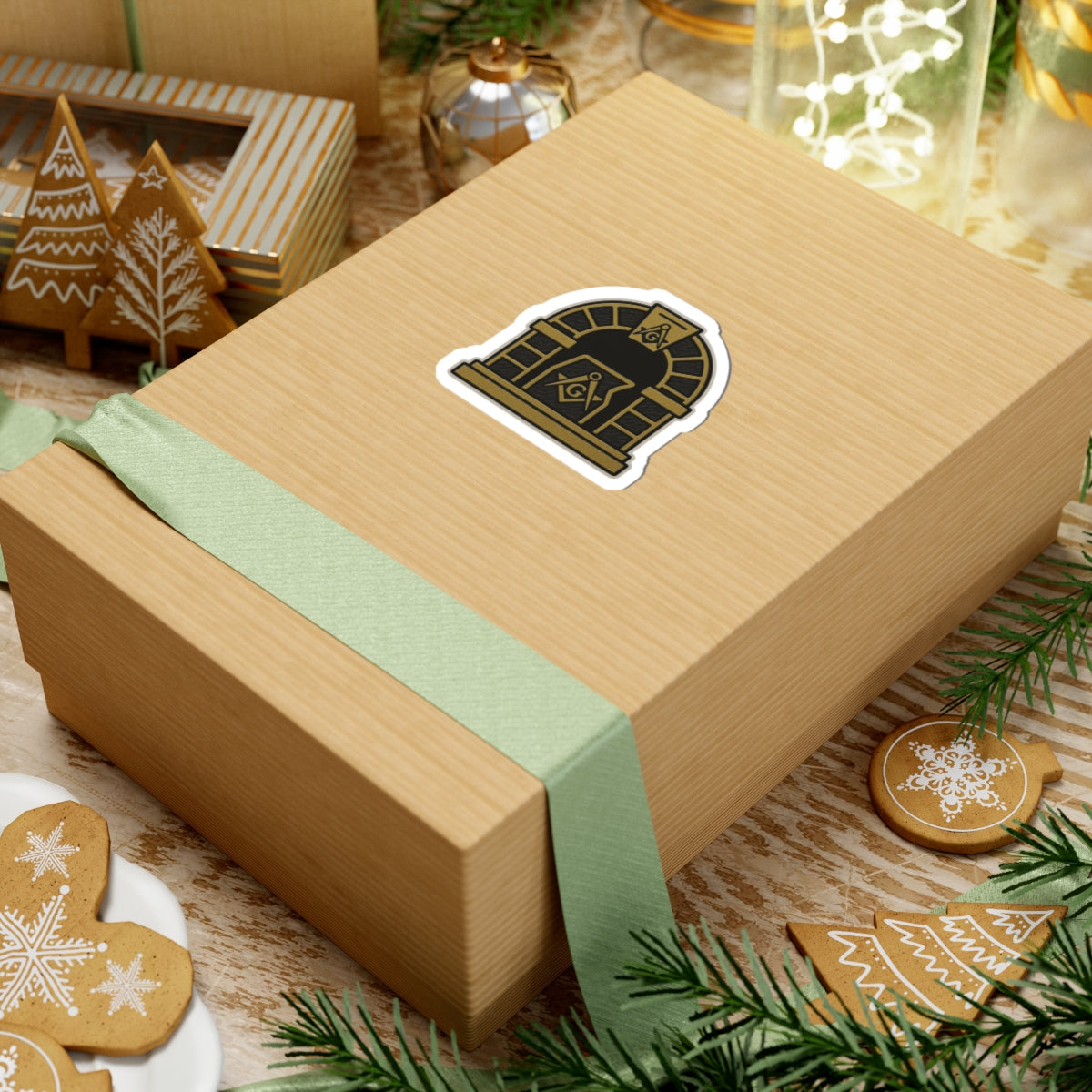 Master Mason Blue Lodge Sticker Decal - Kiss-Cut Colorful - Bricks Masons