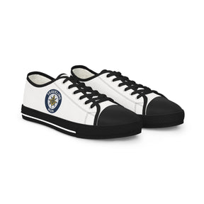 Master Mason Blue Lodge Sneaker - Low Top Sneaker Black & White Traveling Mason - Bricks Masons