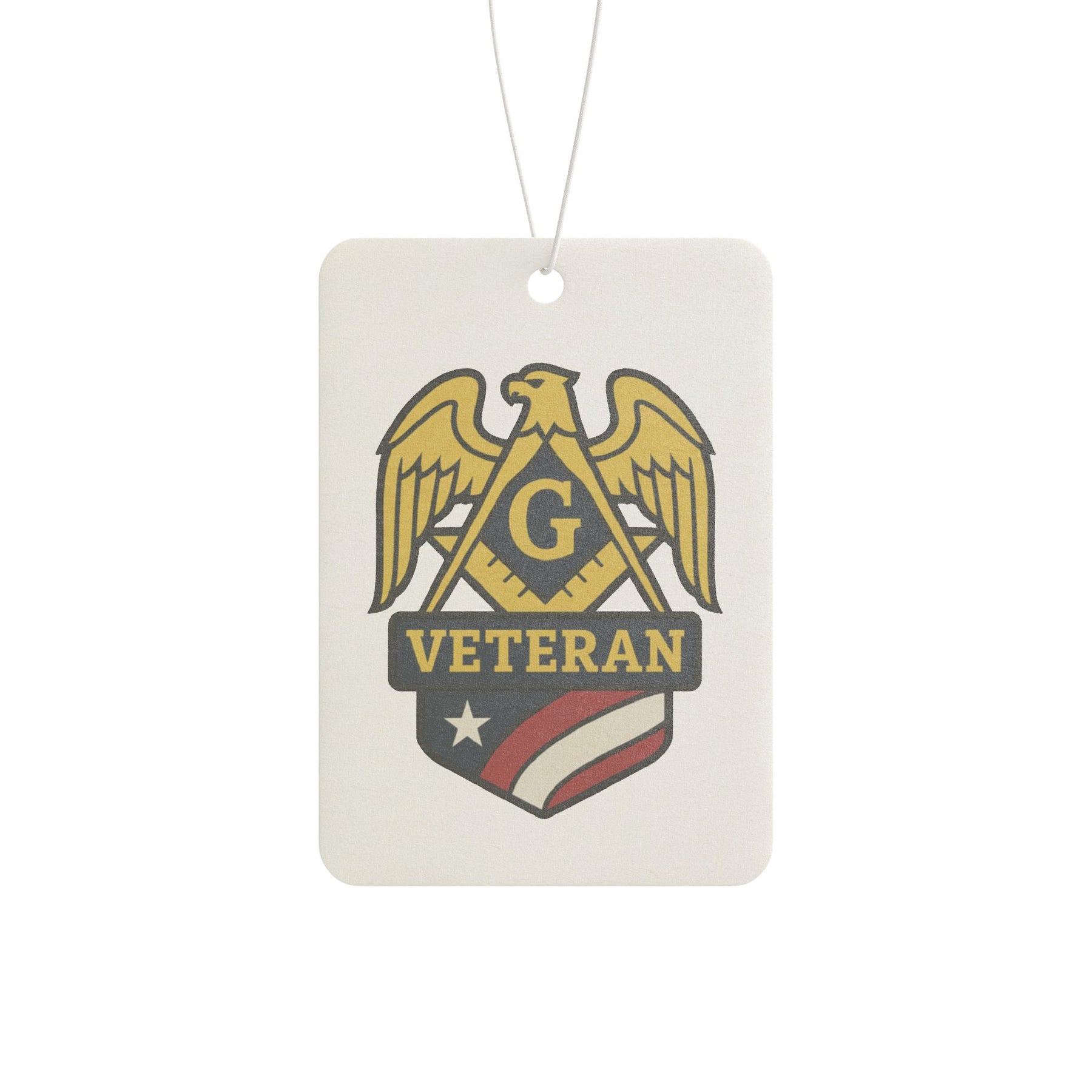 Master Mason Blue Lodge Car Air Freshener - Veteran Mason - Bricks Masons