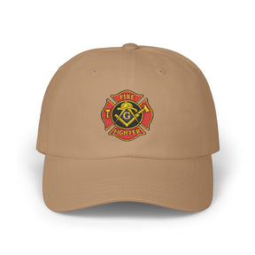 Master Mason Blue Lodge Baseball Cap - Embroidered Firefighter Mason Dad Cap - Bricks Masons