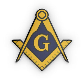 Master Mason Blue Lodge Pillow - Gold & Blue SCG - Bricks Masons