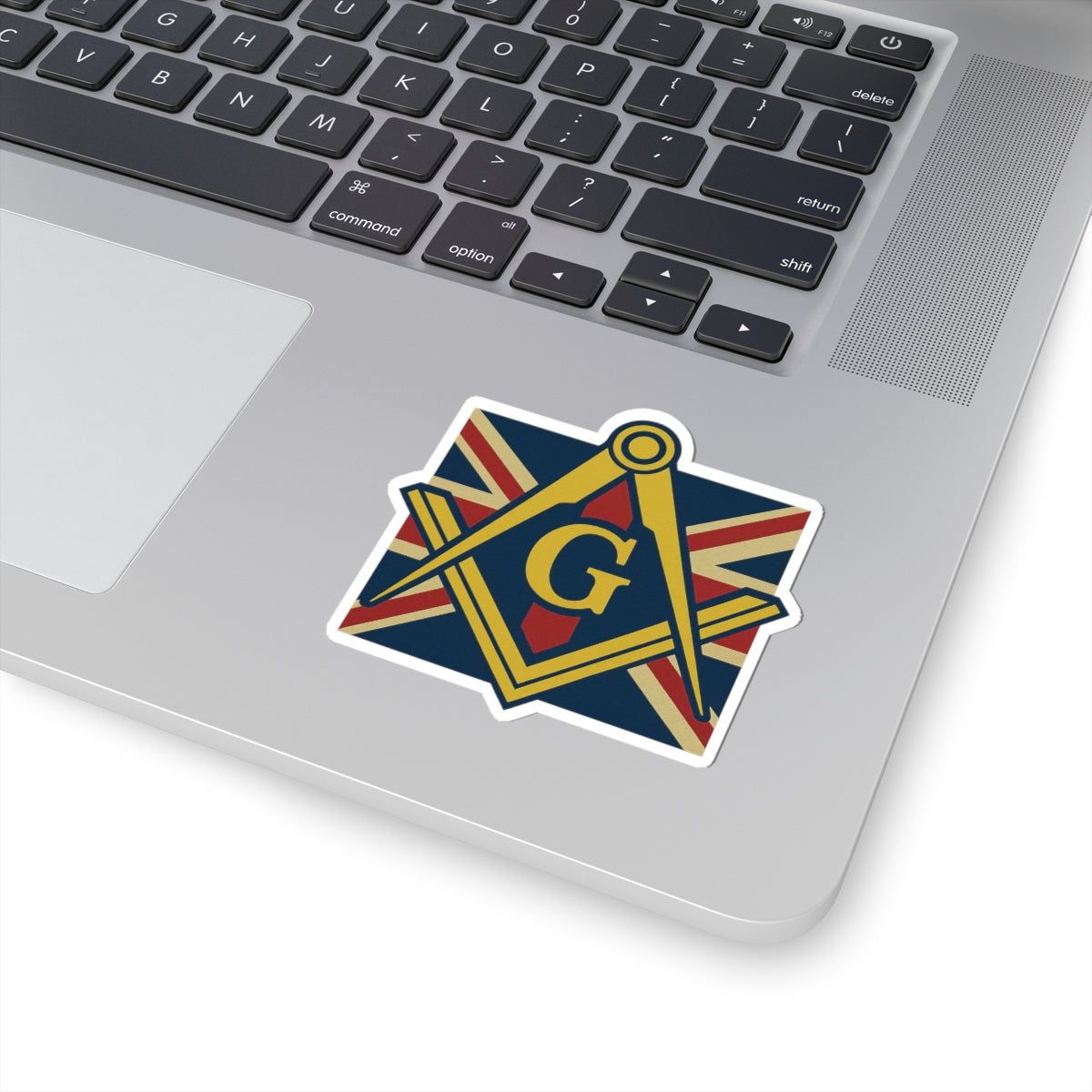Master Mason Craft Sticker Decal - Kiss-Cut United Kingdom Mason Square & Compass G - Bricks Masons