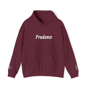 Entered Apprentice Blue Lodge Hoodie - Prudence Front & Sleeves Embroidery Detailing - Bricks Masons