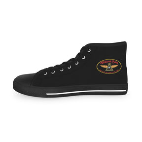 Widows Sons Sneaker - High Top Black & White Bikers Emblem - Bricks Masons
