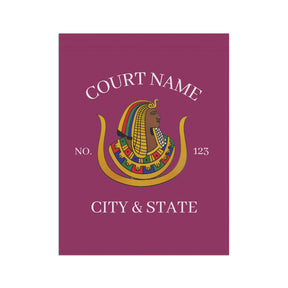 DOI Yard Flag - Colorful Personalized Printed Poly Poplin - Bricks Masons