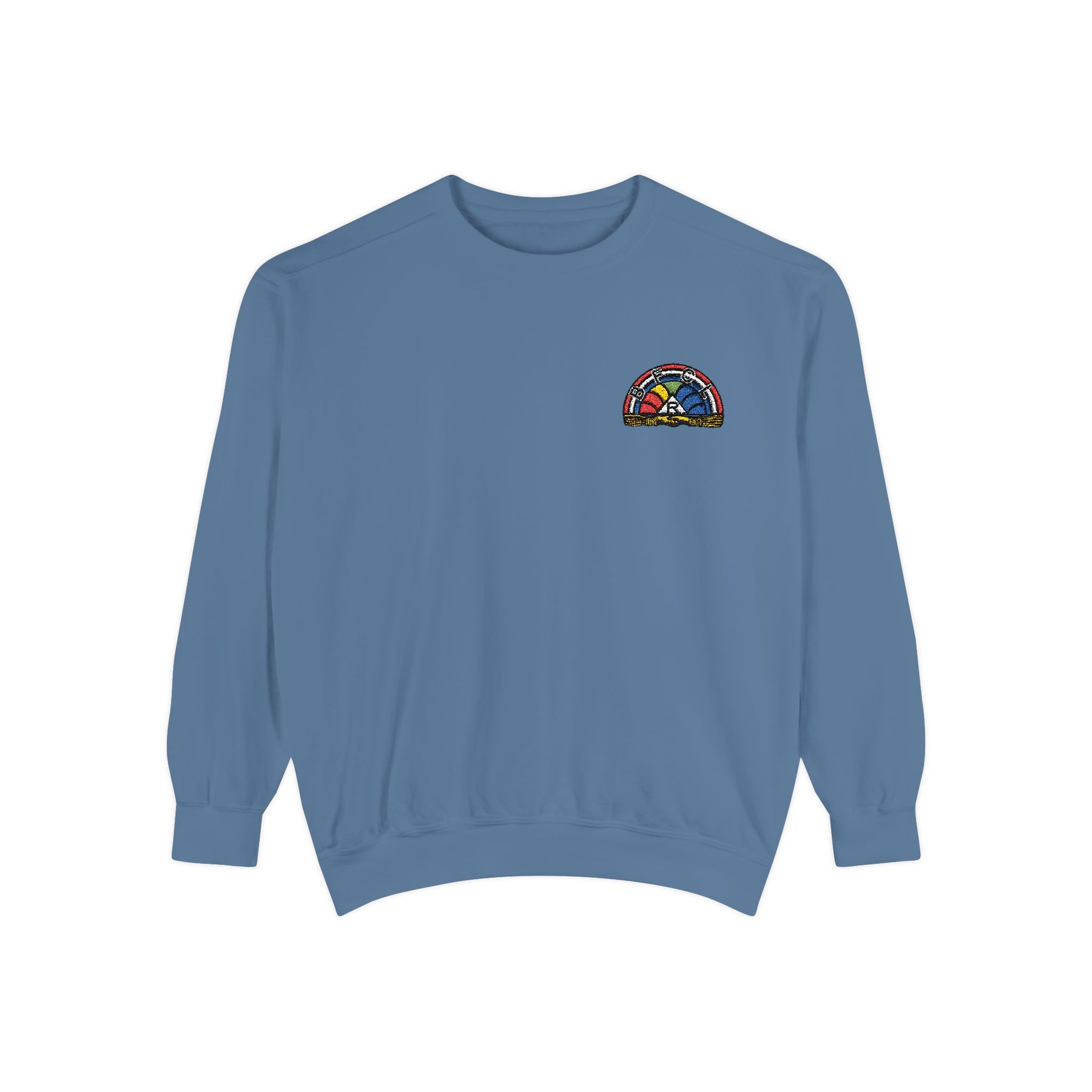 International Order of The Rainbow For Girls Sweatshirt - Embroidered Rainbow Star - Bricks Masons
