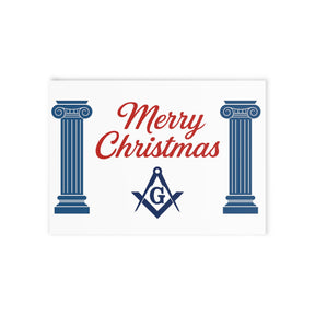 Master Mason Blue Lodge Greeting Card -  (Two-sided print) - Bricks Masons