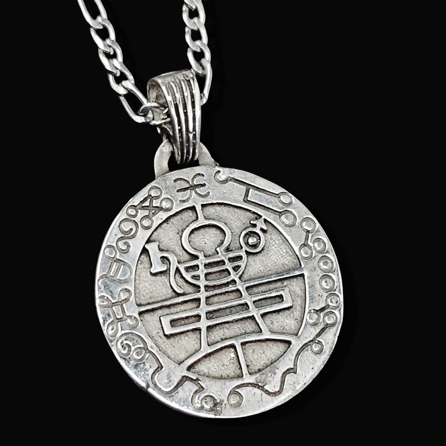 King Solomon's Secret Seal Pendant 3 cm 9.5 g in Silver Art 1431 - Bricks Masons