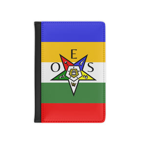 OES Passport Cover - Colorful Star With Inner Compartments - Bricks Masons