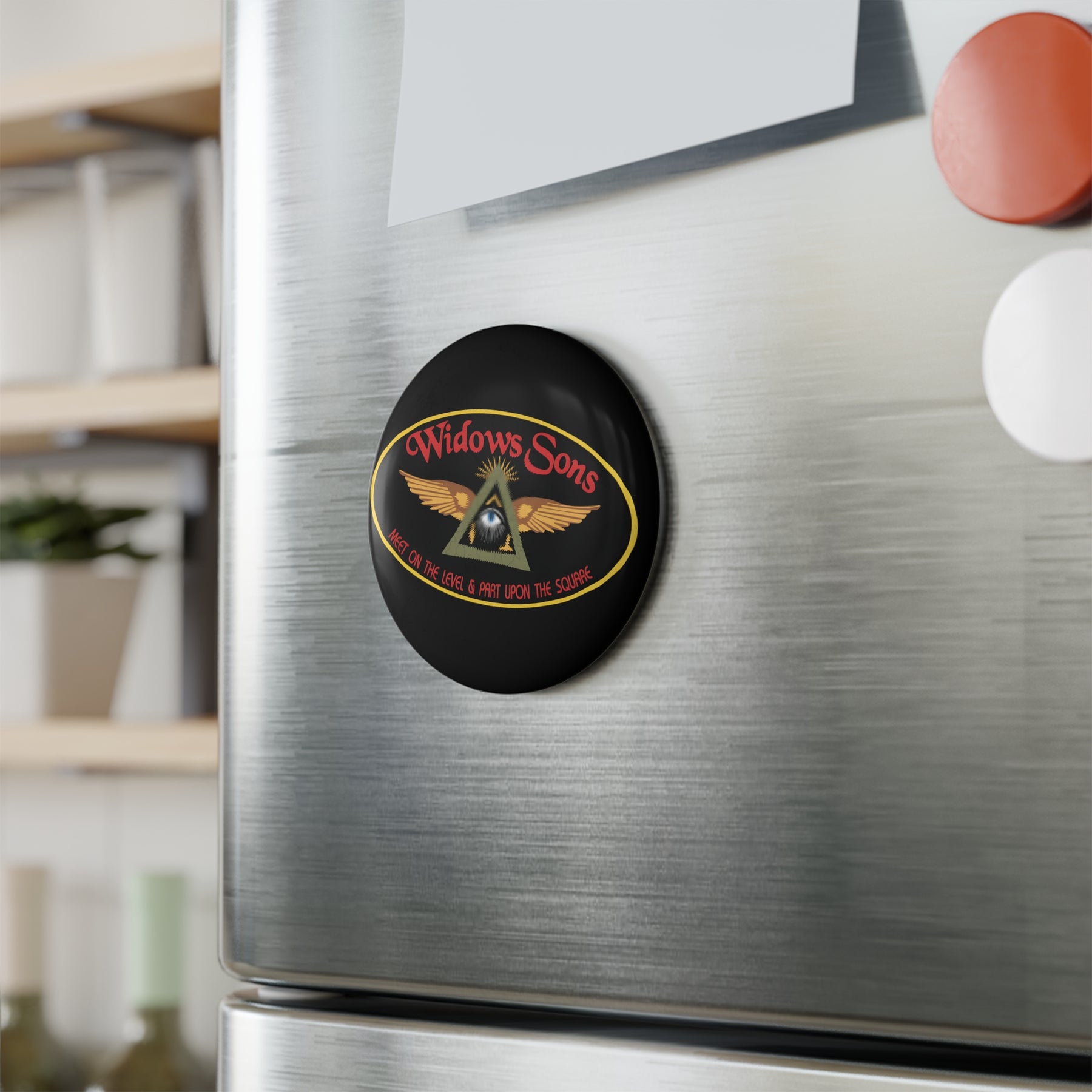 Widows Sons Magnet - Decorative Refrigerator - Bricks Masons