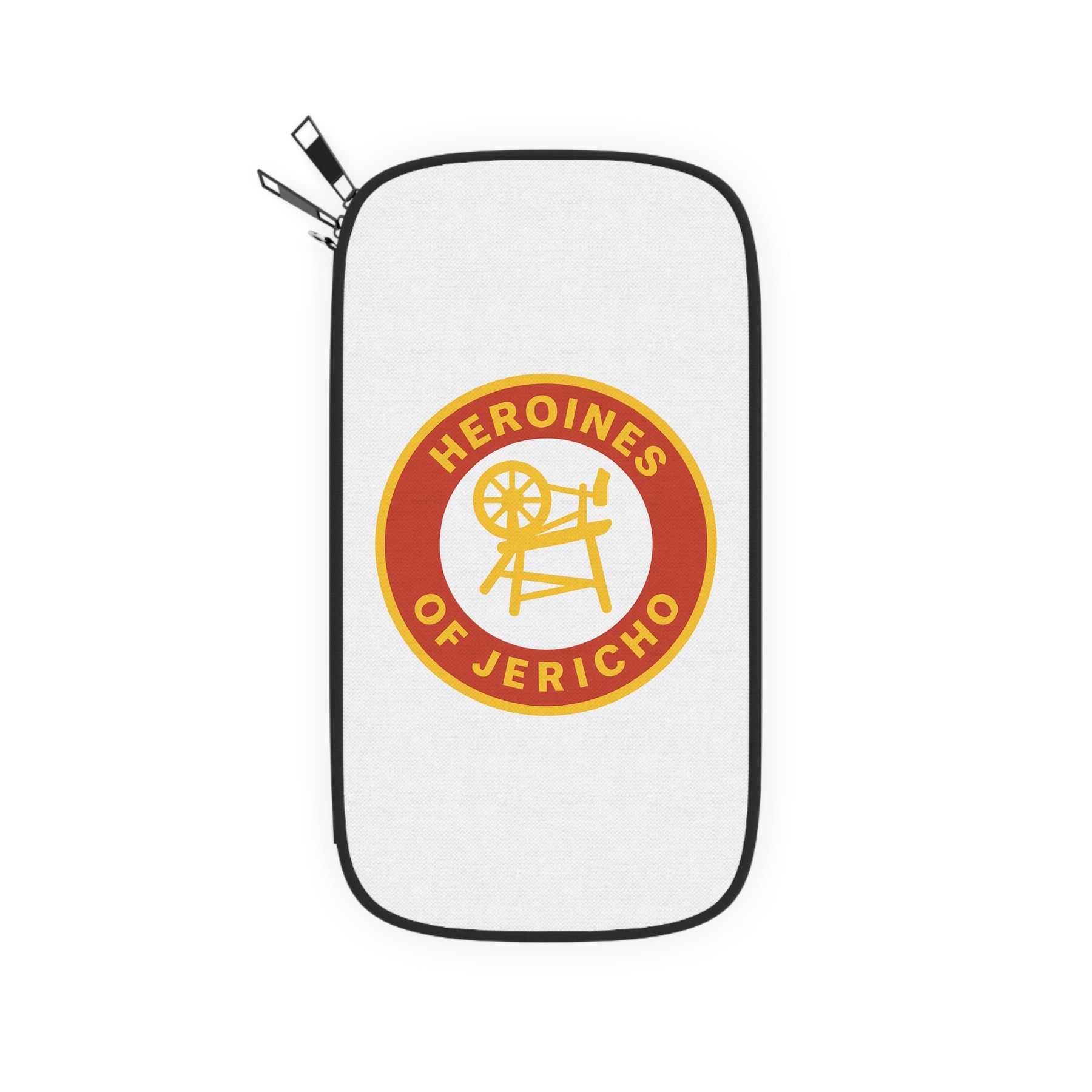 Heroines of Jericho Passport Wallet - Red & White With Shoulder & Wrist Strap - Bricks Masons