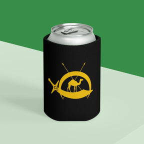 DOKO Can Cooler - Gold & Black With Polyester Exterior - Bricks Masons