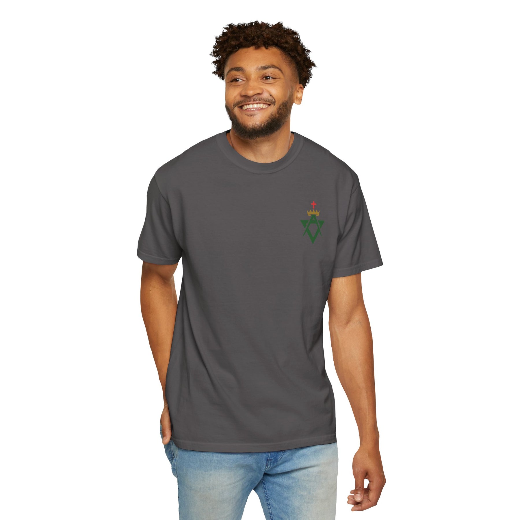Allied Masonic Degrees T-Shirt - Cotton Garment-Dyed Tee Various Colors - Bricks Masons