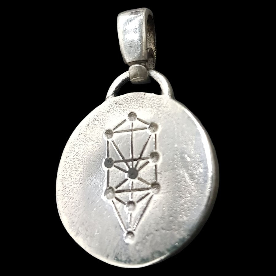 I said Kabbalah ANGELIC INFLUENCES Lyud Zain Hei Name of God 09 Hazayael in silver 2.5 Cm 9 Gr Art 1601 - Bricks Masons