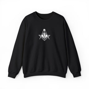 Master Mason Blue Lodge Canada Jurisdiction Sweatshirt - Crewneck Maple Leaf Emblem - Bricks Masons