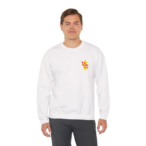 Red Branch of Eri Sweatshirt - Left Chest Embroidered Motif - Bricks Masons