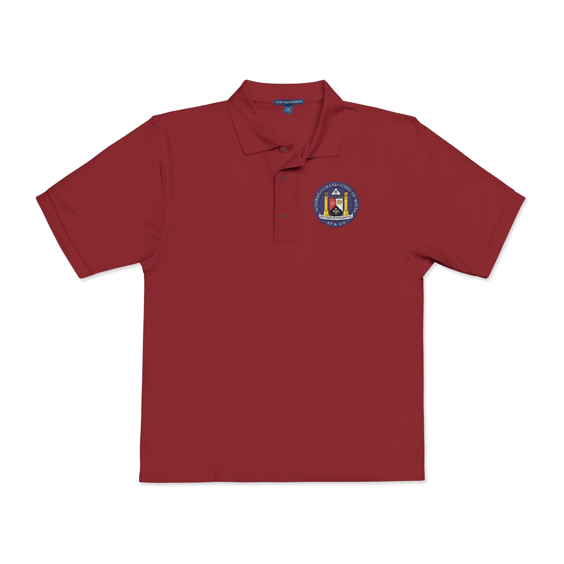 Malta Jurisdiction Polo Shirt - Embroidered Emblem Various Colors - Bricks Masons