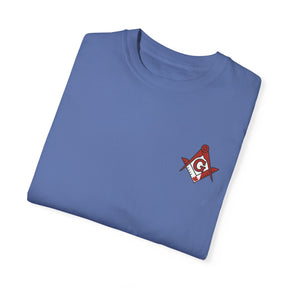 Master Mason Blue Lodge Canada Jurisdiction T-Shirt - Garment-Dyed Tee Various Colors - Bricks Masons