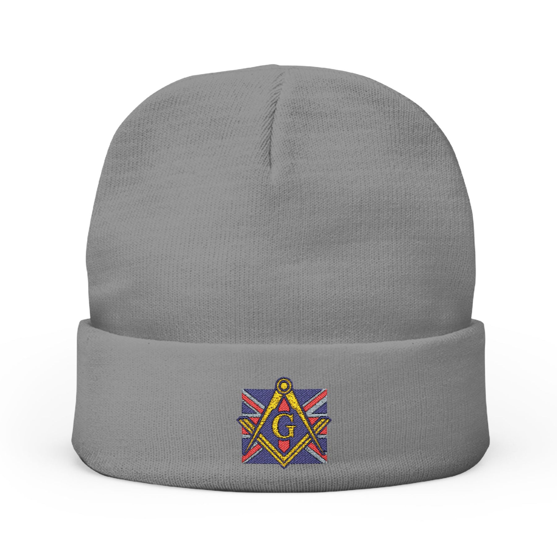 Master Mason Craft Beanie - Knit Embroidery United Kingdom Mason - Bricks Masons