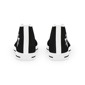 Allied Masonic Degrees Sneaker - High Top Black & White AMD White Emblem - Bricks Masons