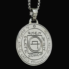 Solomon Pendant Third Pentacle consecrated to the Sun Silver 3 Cm 14 Gr Art 1732 - Bricks Masons