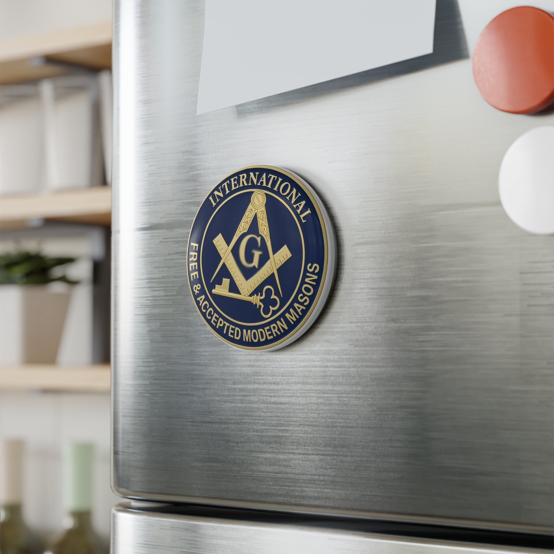 Magnet - Decorative Refrigerator - Bricks Masons