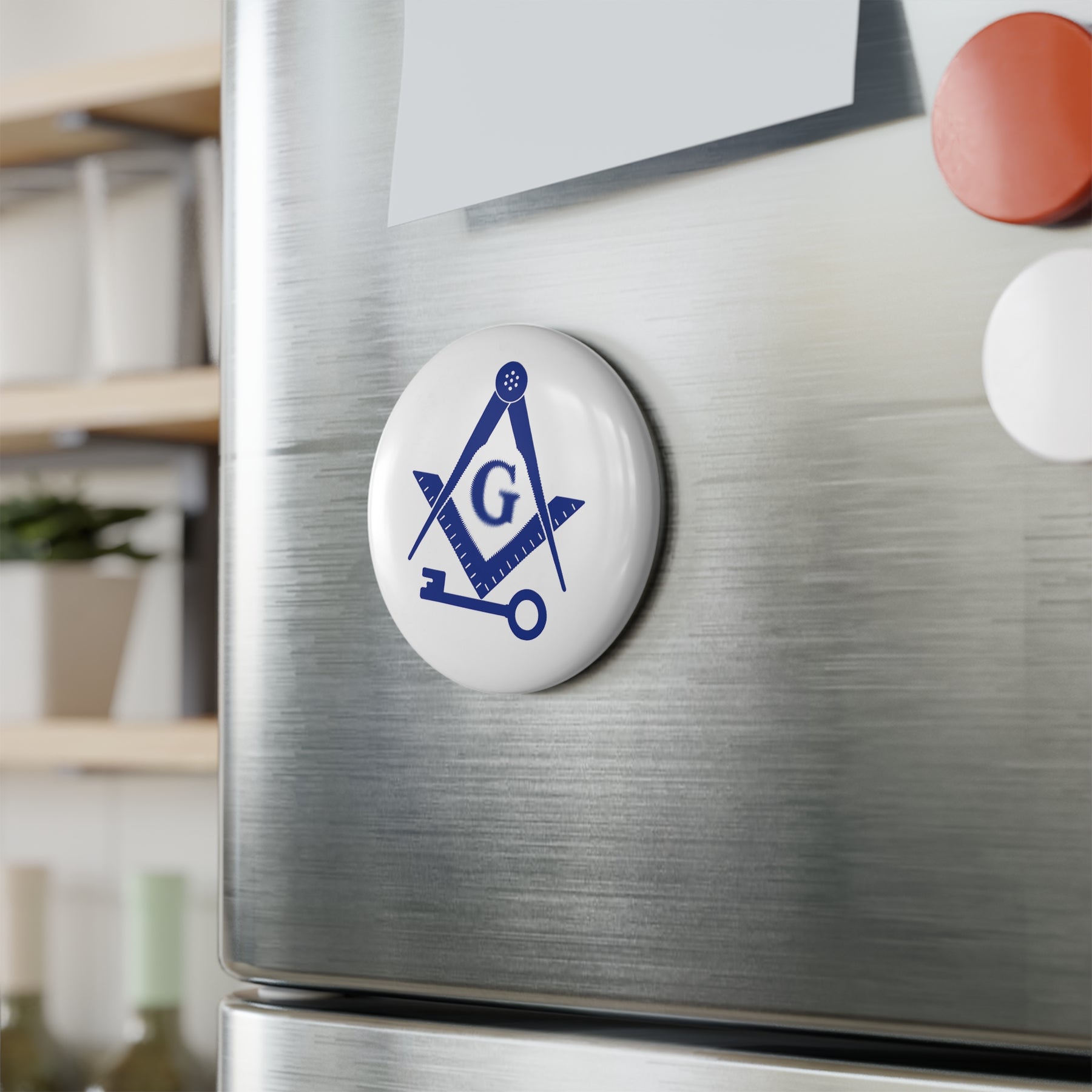 Magnet - Decorative Refrigerator - Bricks Masons