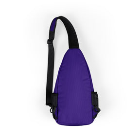 Royal Order of Jesters Crossbody Bag - Purple Nylon With Multiple Pockets - Bricks Masons