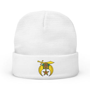 Daughters of Sphinx Beanie - Knit Embroidery Emblem - Bricks Masons