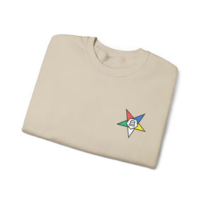 OES Sweatshirt - Crewneck Embroidered Emblem - Bricks Masons